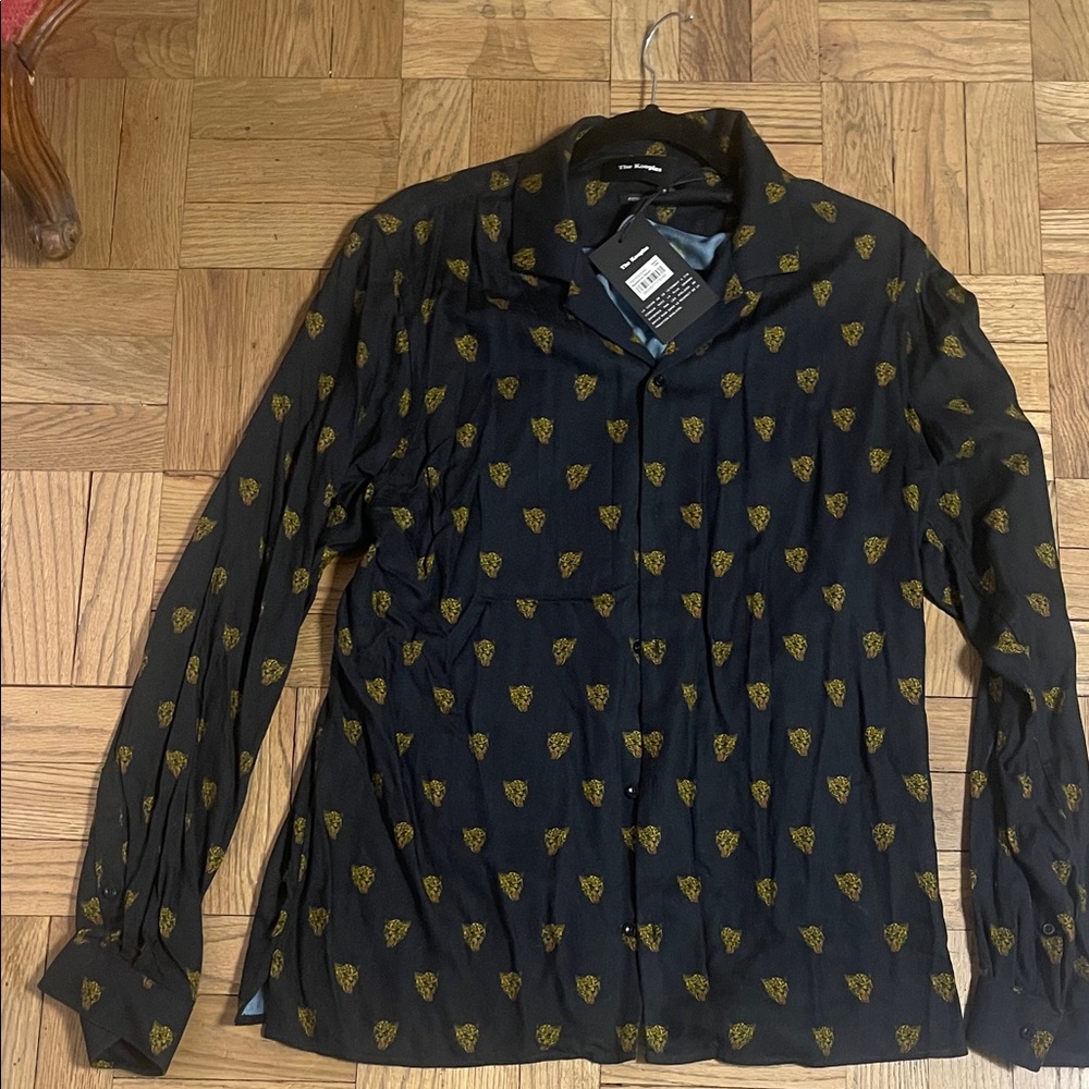 The Kooples  Casual Button Down Shirt men’s medium tiger print new